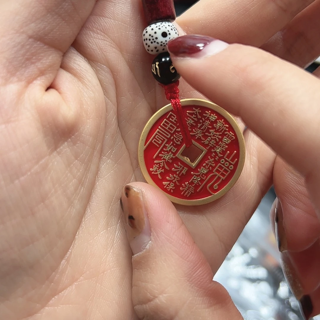 烟晶手链22K金镶嵌山鬼牌Y666