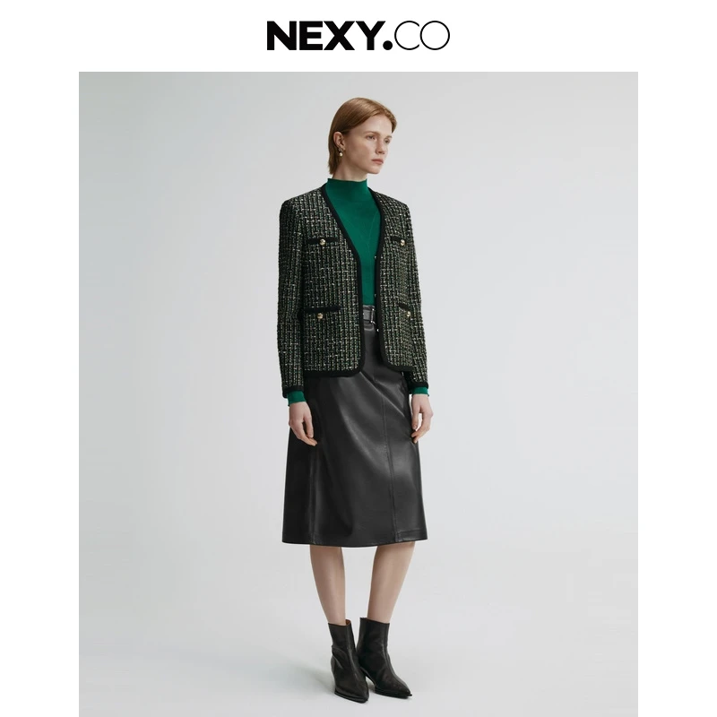 NEXY.CO/奈蔻外套|小香风|时尚|百搭气质|复古|设计师XK00637V1
