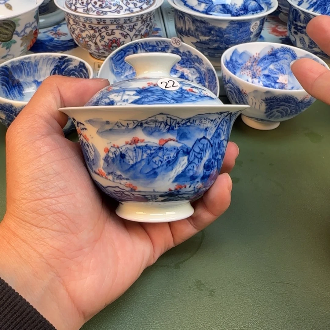 纯手工纯手绘茶具石头22