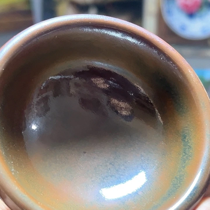 柴烧龙窑建盏路灯和空气接触建座了