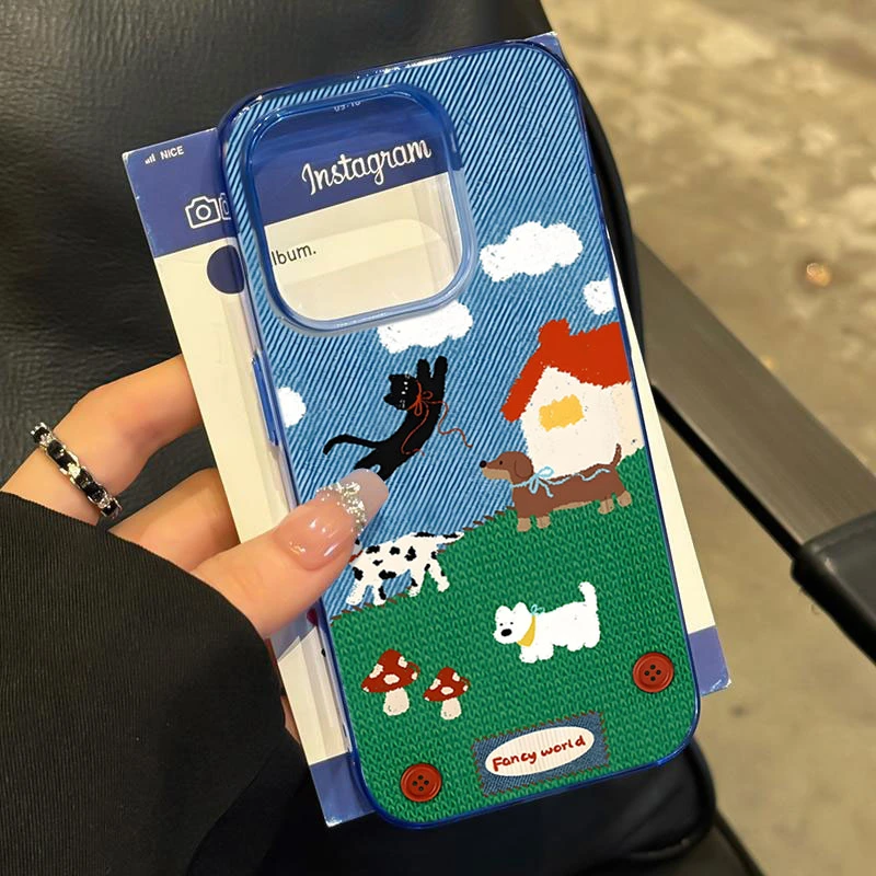 复古牛仔动物适用iPhone16苹果14_15PROMAX软胶13手机壳12防摔11X