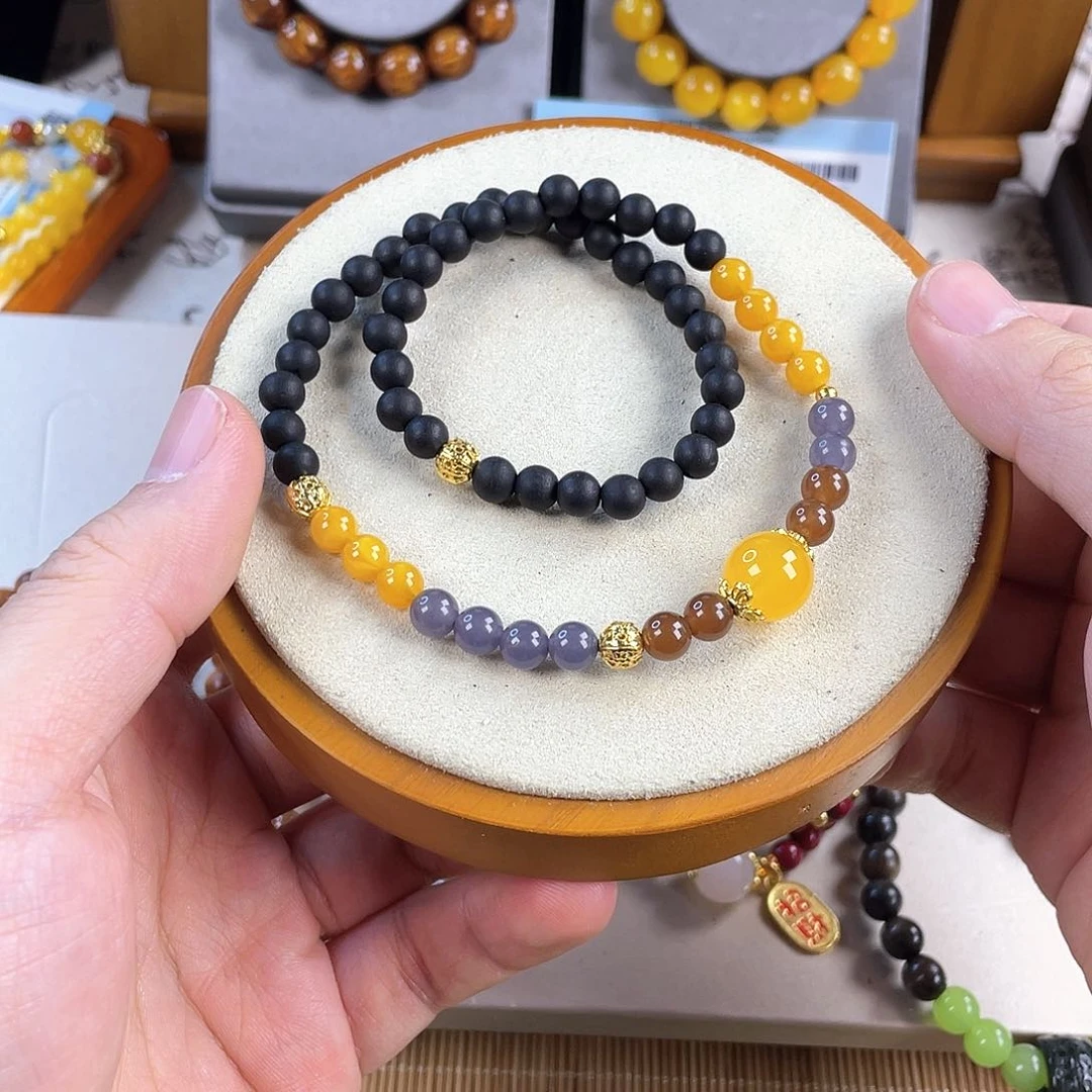 和田玉手饰银S925镀金镶嵌