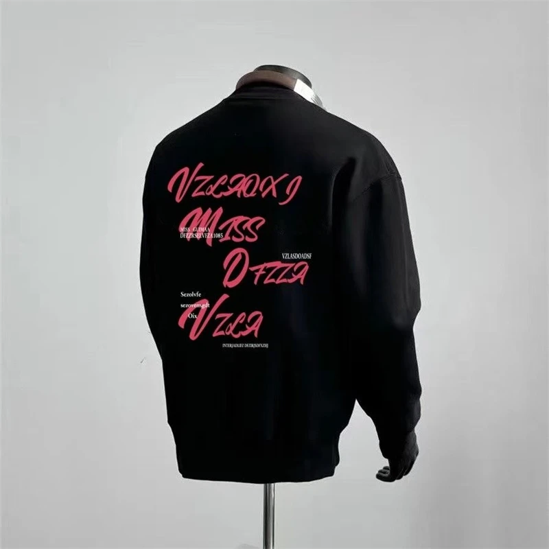 海外订单尾货~剪标撤回外贸美式街头嘻哈风高级感卫衣男女款上衣