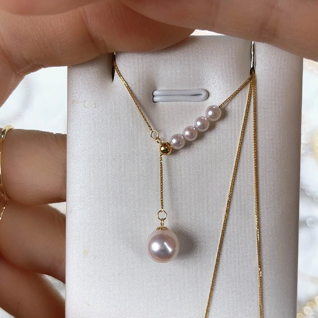 海水珍珠颈饰18K金镶嵌