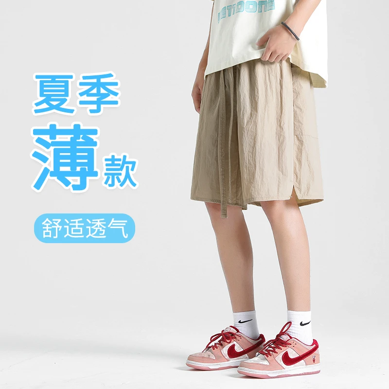 2025新款美式休闲短裤男夏季薄款宽松运动百搭透气潮流五分裤子