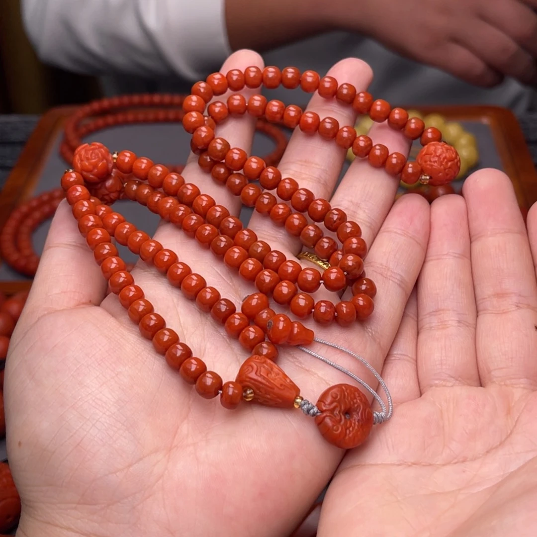 未镶嵌川料卡6毫米➕南红玛瑙