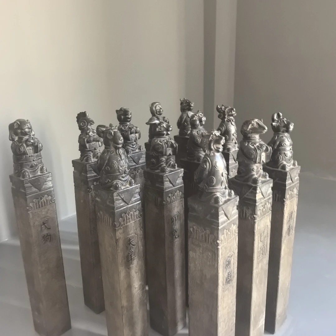 青石十二生肖拴马桩庭院景观装饰摆件