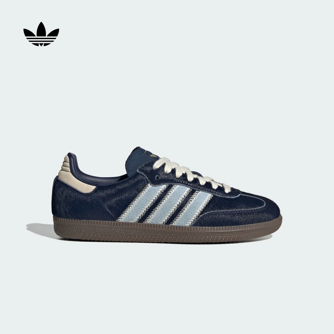 阿迪达斯三叶草「T头鞋」SAMBA OG经典板鞋德训鞋女adidas JS3934