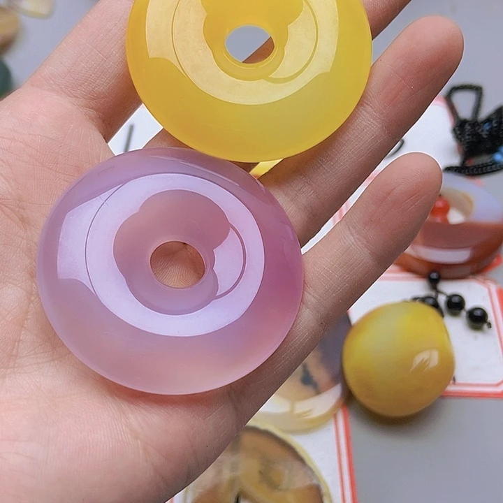 【闪购商品】玛瑙/玉髓珠宝半成品未镶嵌小**3