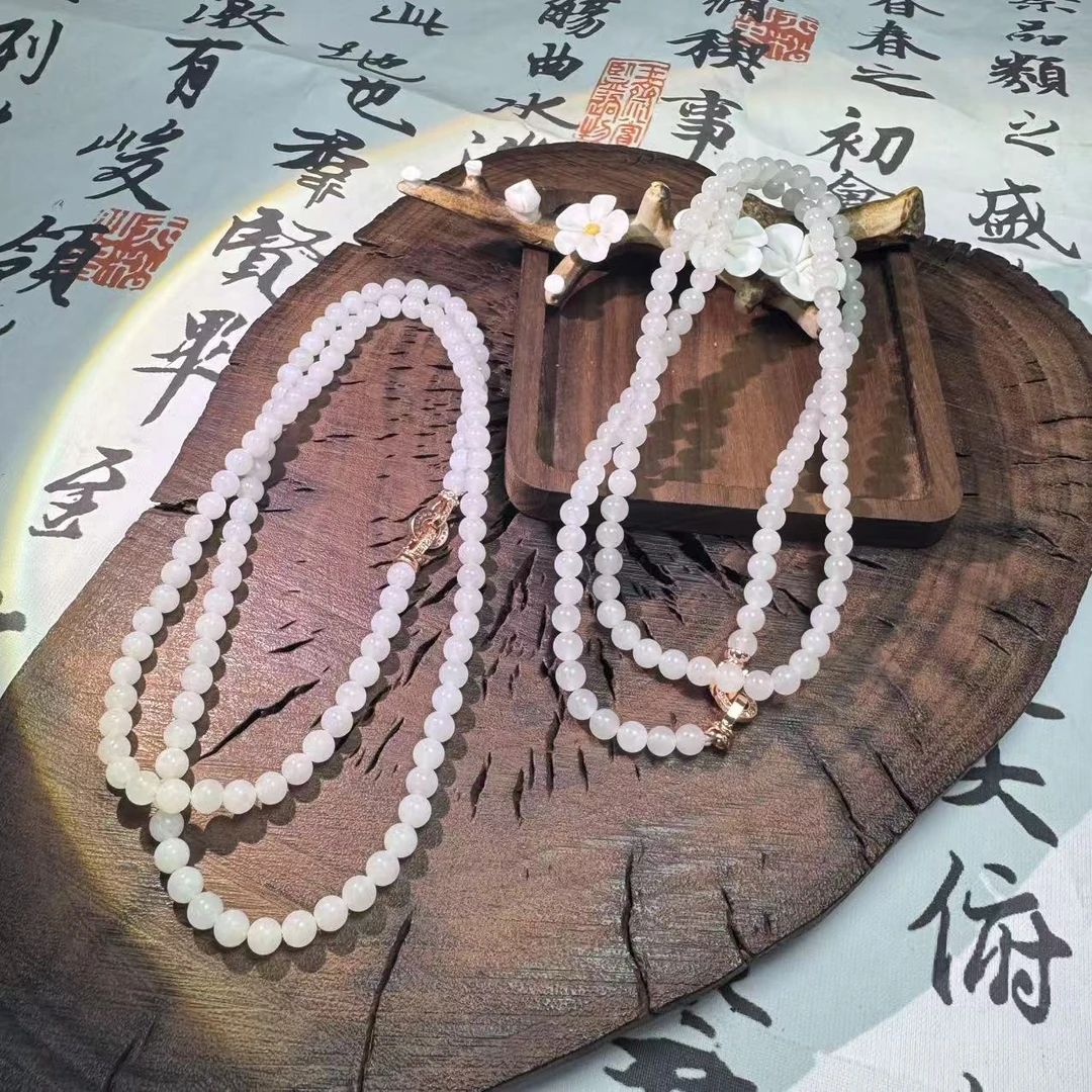 天然和田玉108卡5项链 拍一发一多样性发其一 1080035