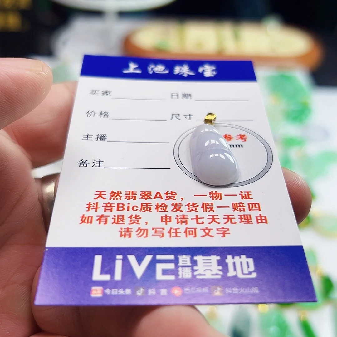翡翠18K金镶嵌颈饰翡翠