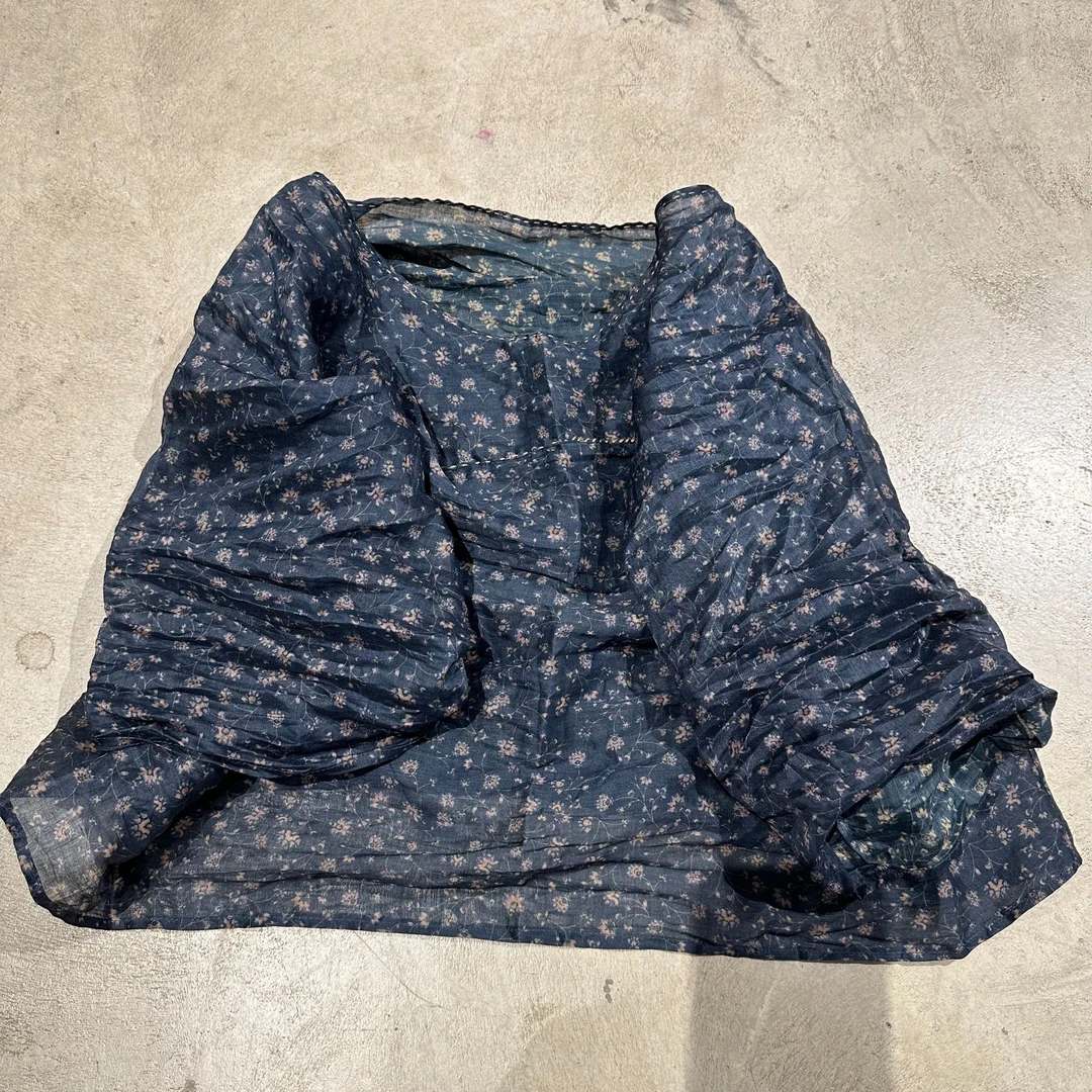 素年未央 言欢 苎麻手工缝线套头小衫