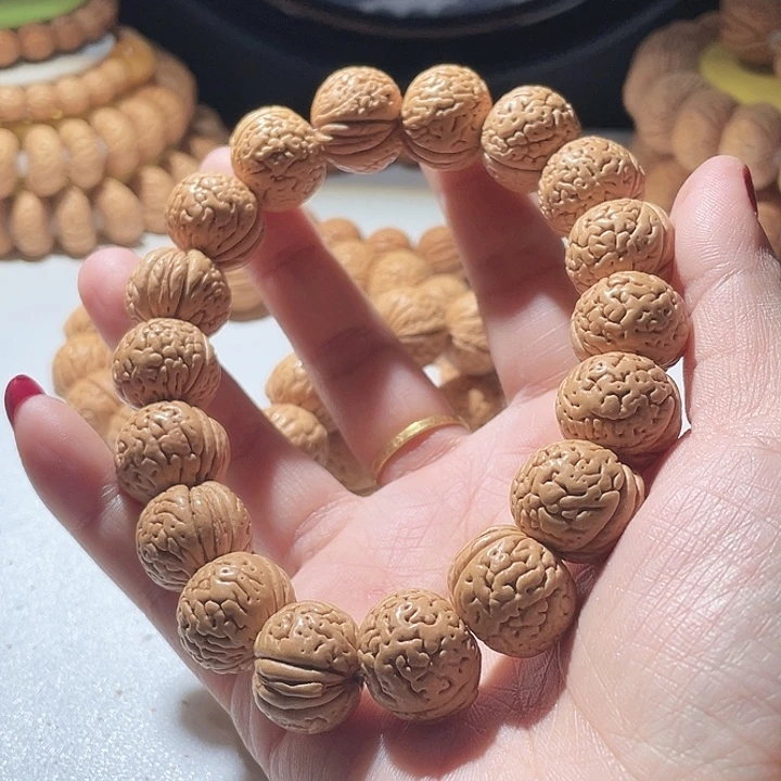 平***心吊坠桃核桃核手串玲珑塔52