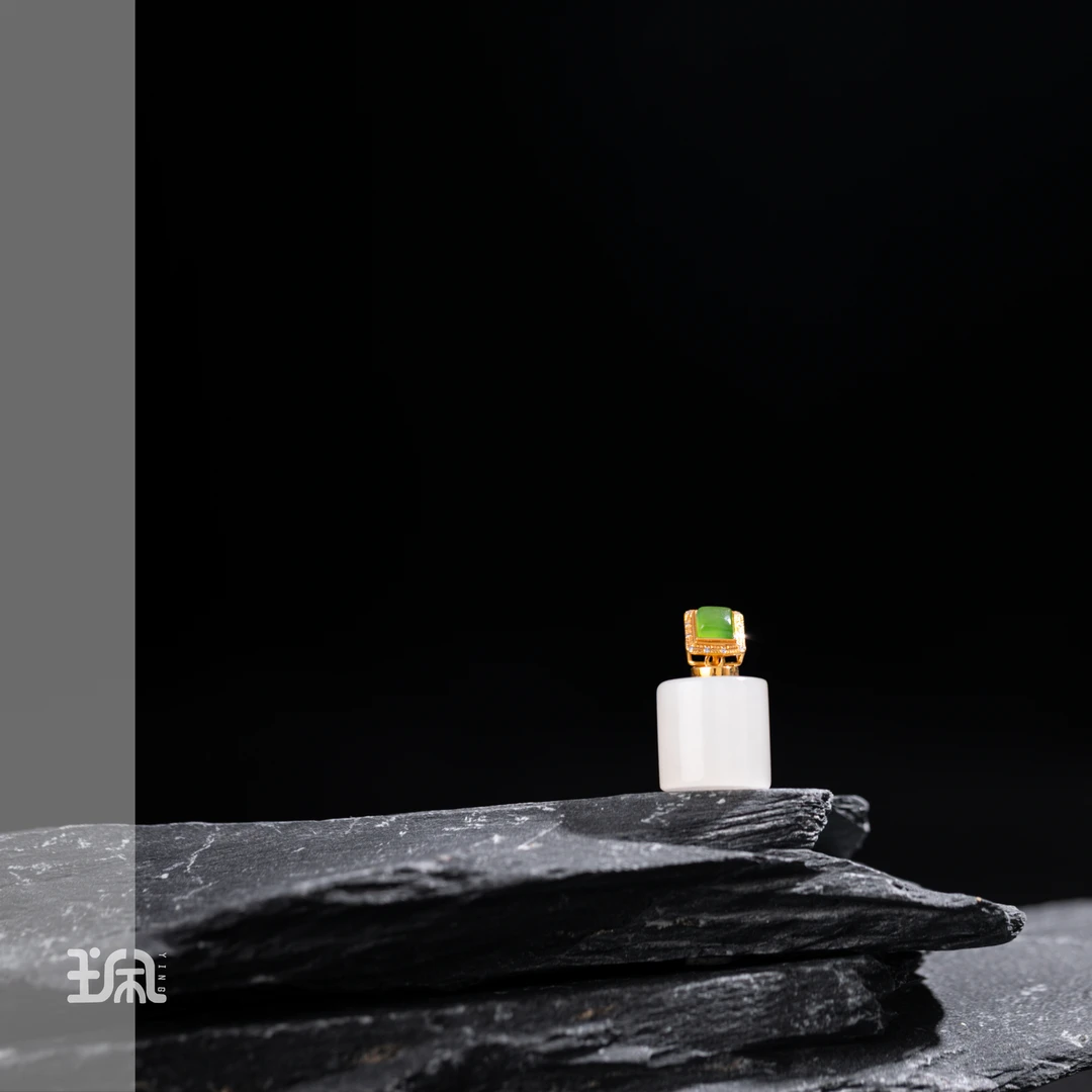 单坠/望云舒|和田玉*18K金镶嵌CCB25082213多样性发其一（Y）