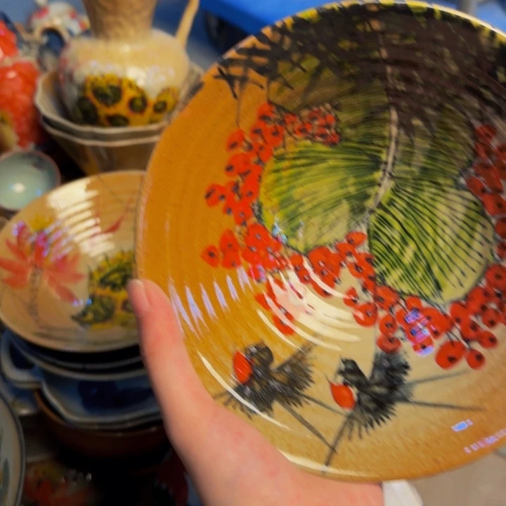 瓷片景德镇陶瓷手工手绘