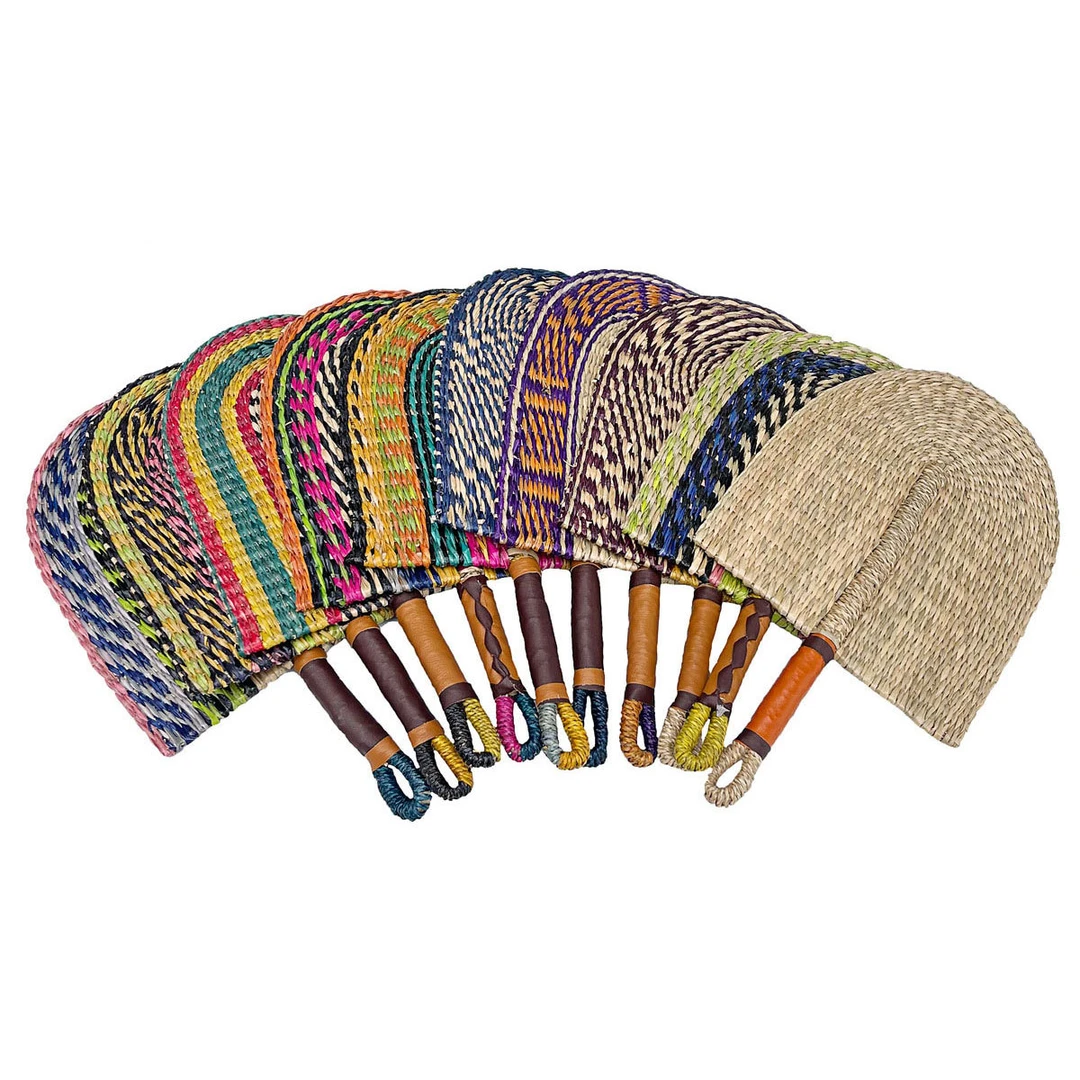 越南纯手工草编扇复古风居家日用墙饰扇手摇扇