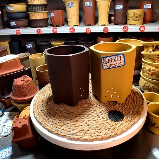 宜兴紫砂花盆16465