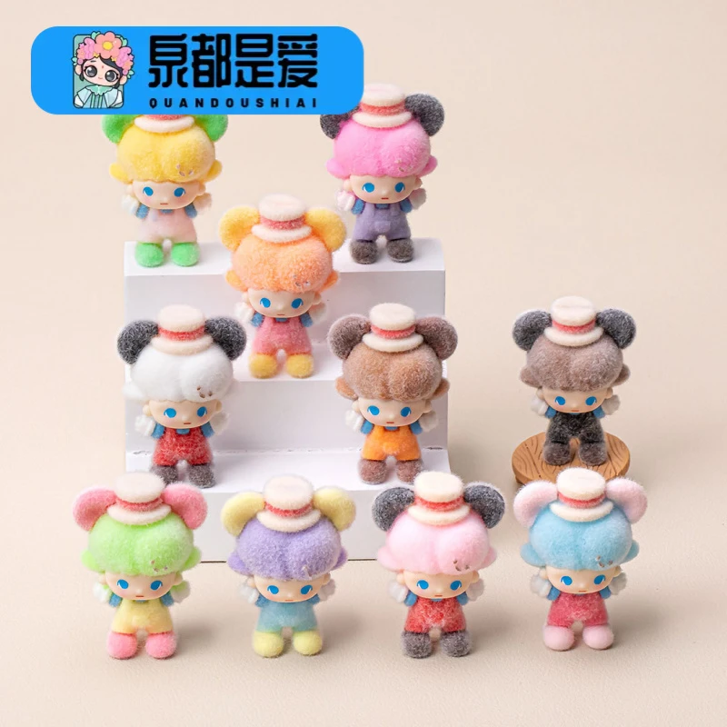 植绒米奇迪莫diy饰品微景网红手办萌粒公仔盲袋生日礼物树脂摆件
