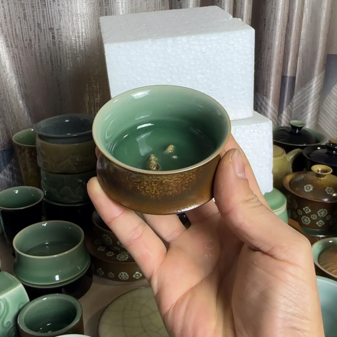 小金茶具青瓷茶器