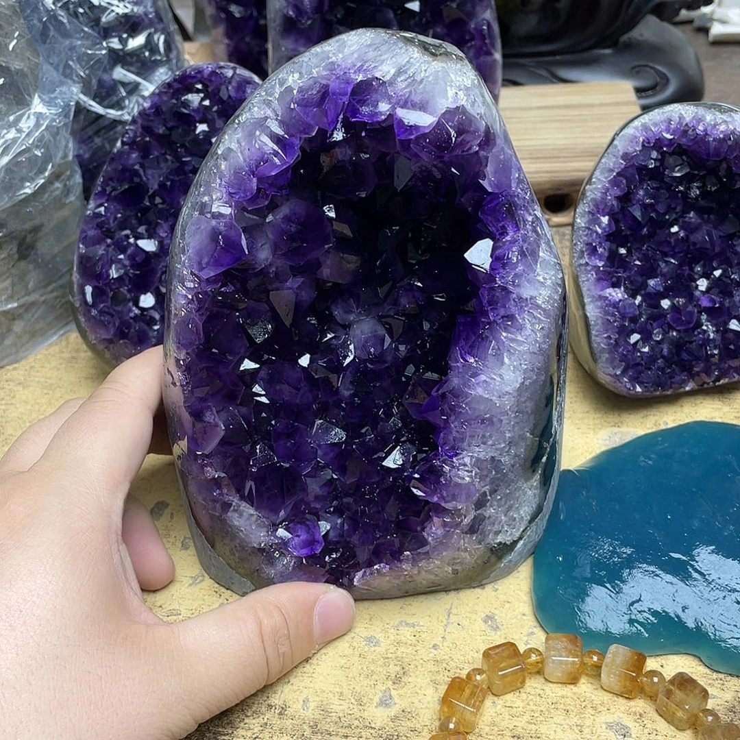 L***靚未镶嵌大型摆件（非配饰）紫晶