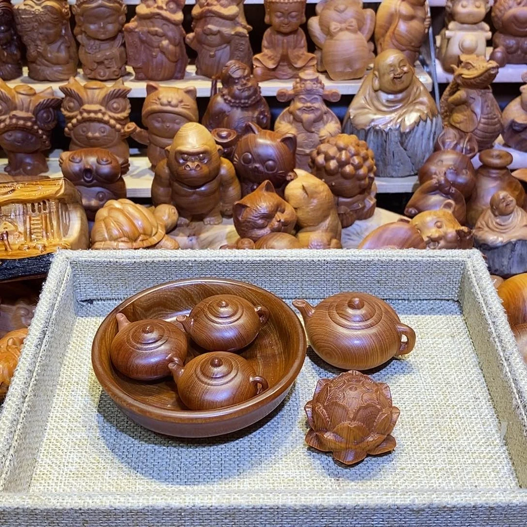 *****木崖柏木雕小可爱