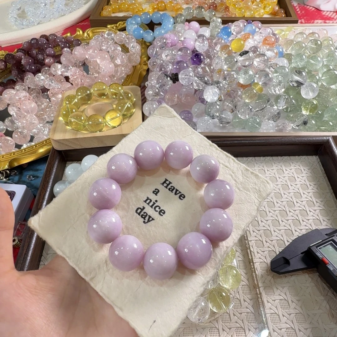 .***.未镶嵌手链水晶紫锂辉19