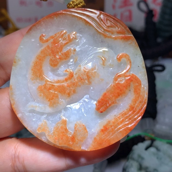 翡翠未镶嵌颈饰保真天然A货翡翠
