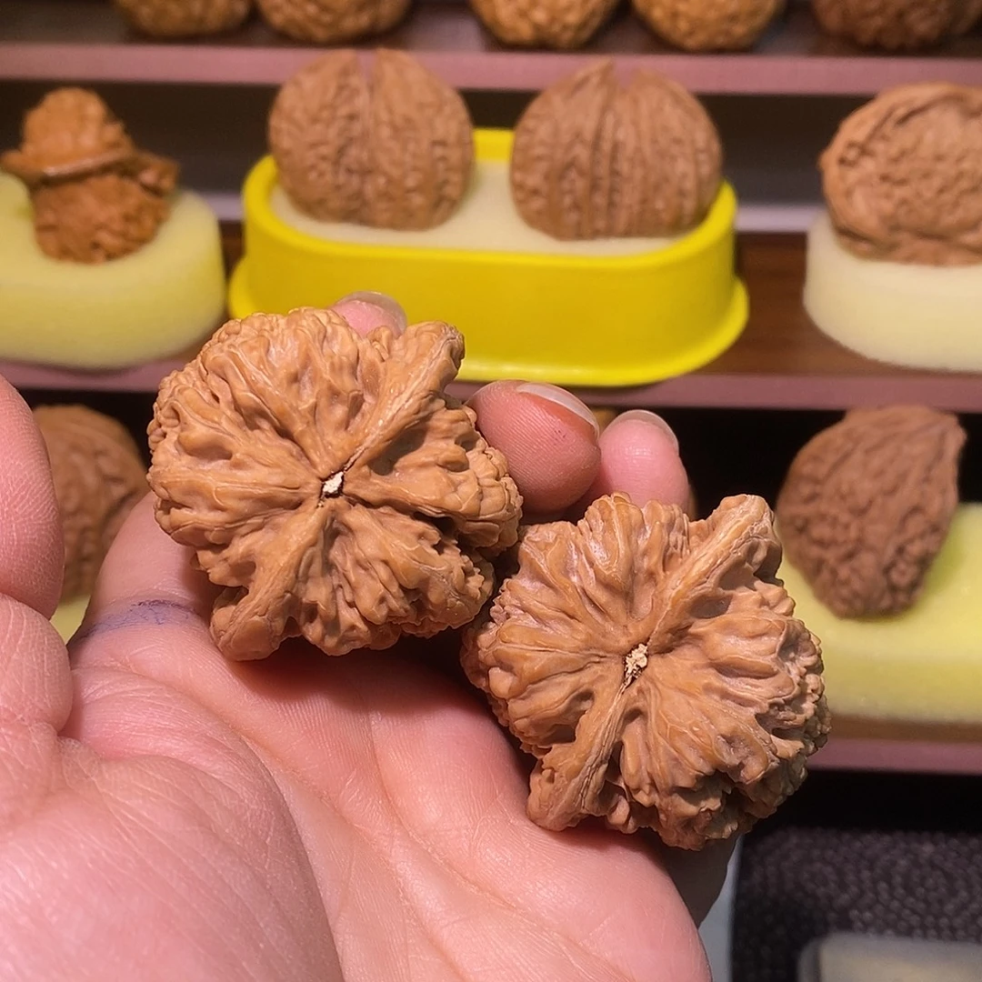 阿***旭文玩核桃把件44将军膀