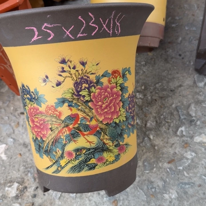 紫砂花盆25/23/18