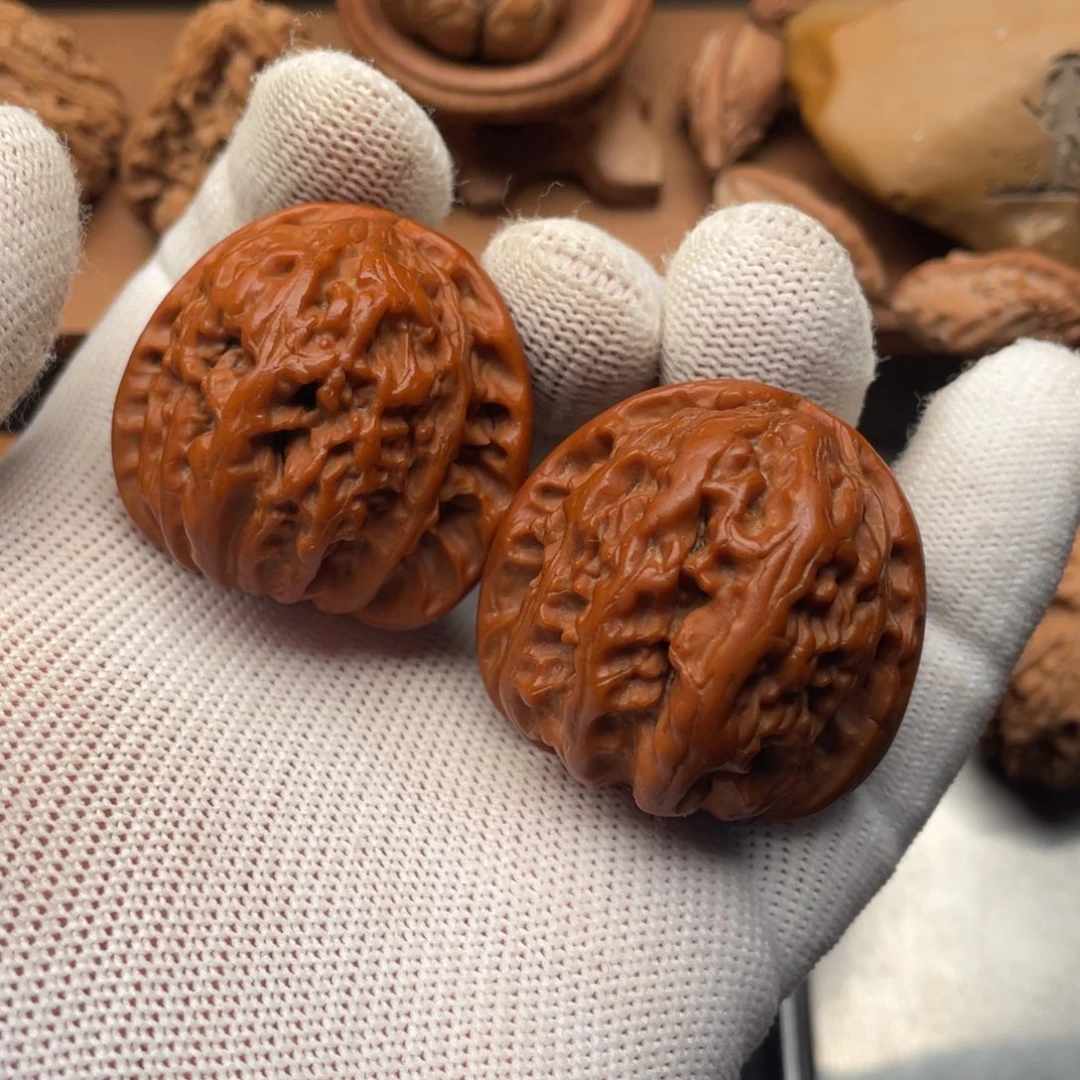 吊坠文玩核桃球白