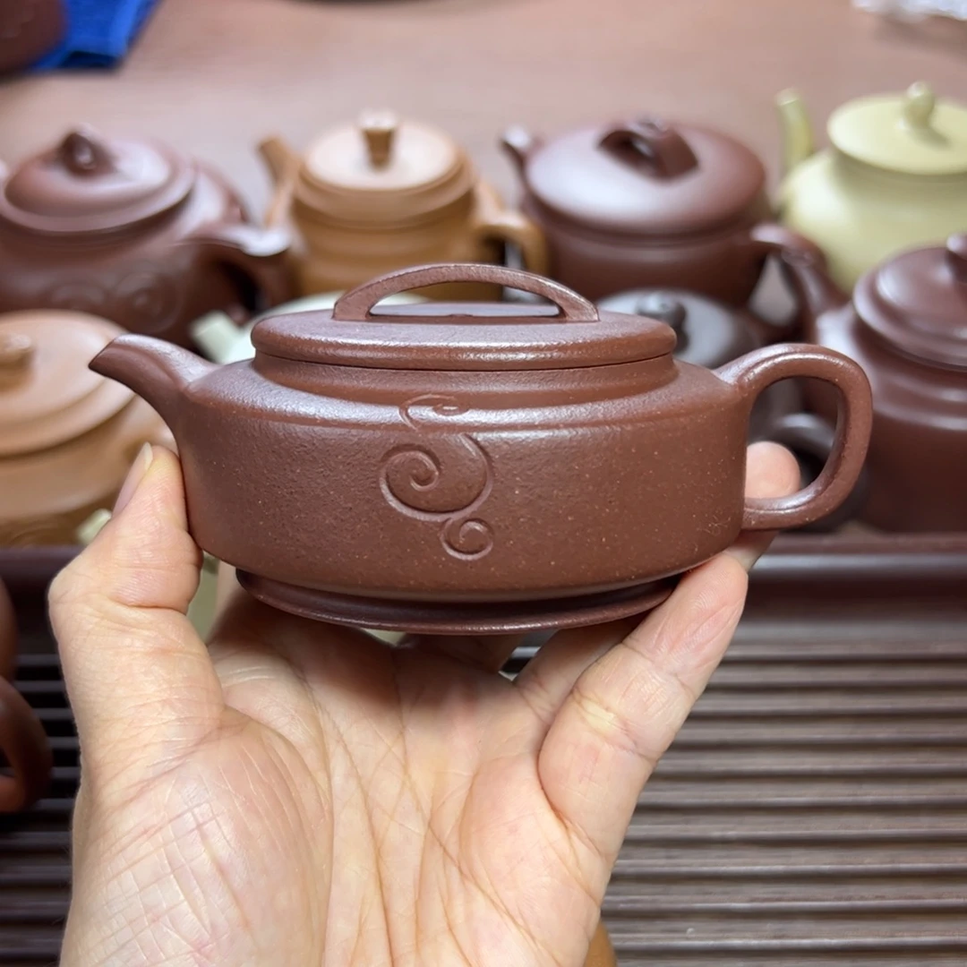 茶壶底槽青如意周盘 150cc
