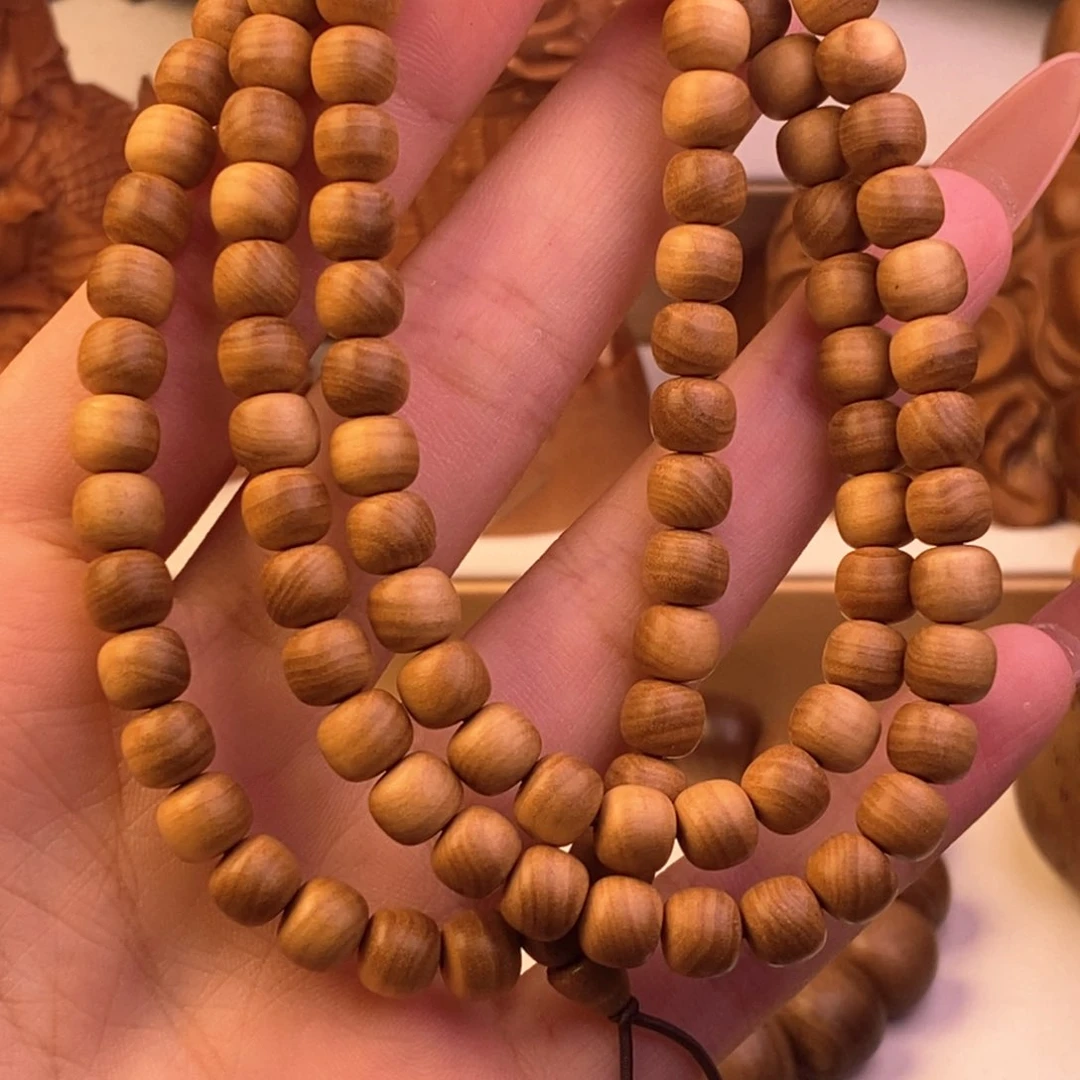 檀香木手串/手链奶香6.7多圈微瑕