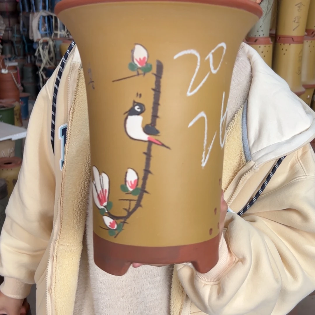 宜兴川阁紫砂花盆单个