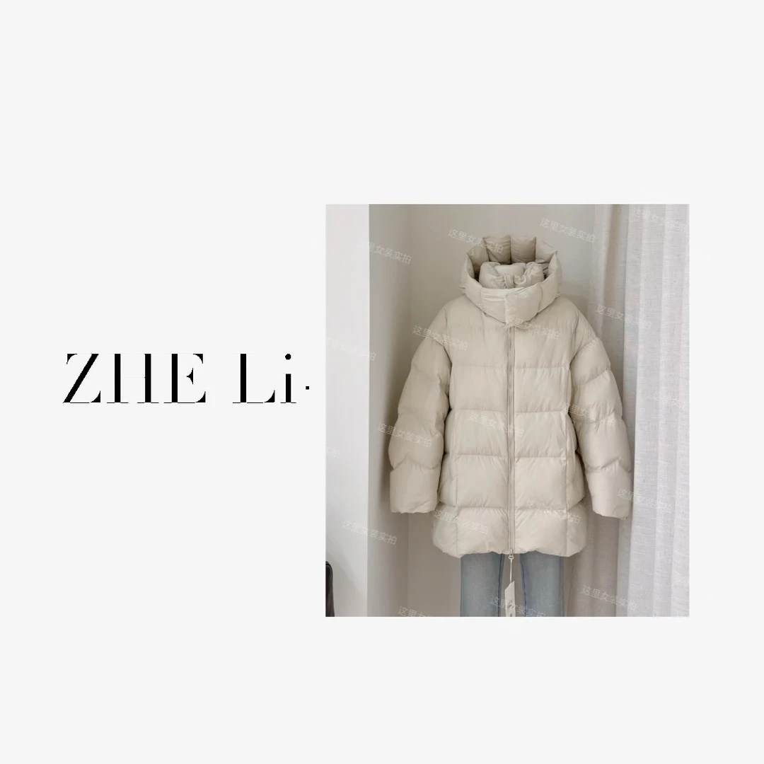 od’here   奶希白韩系江南BY风羽绒外套