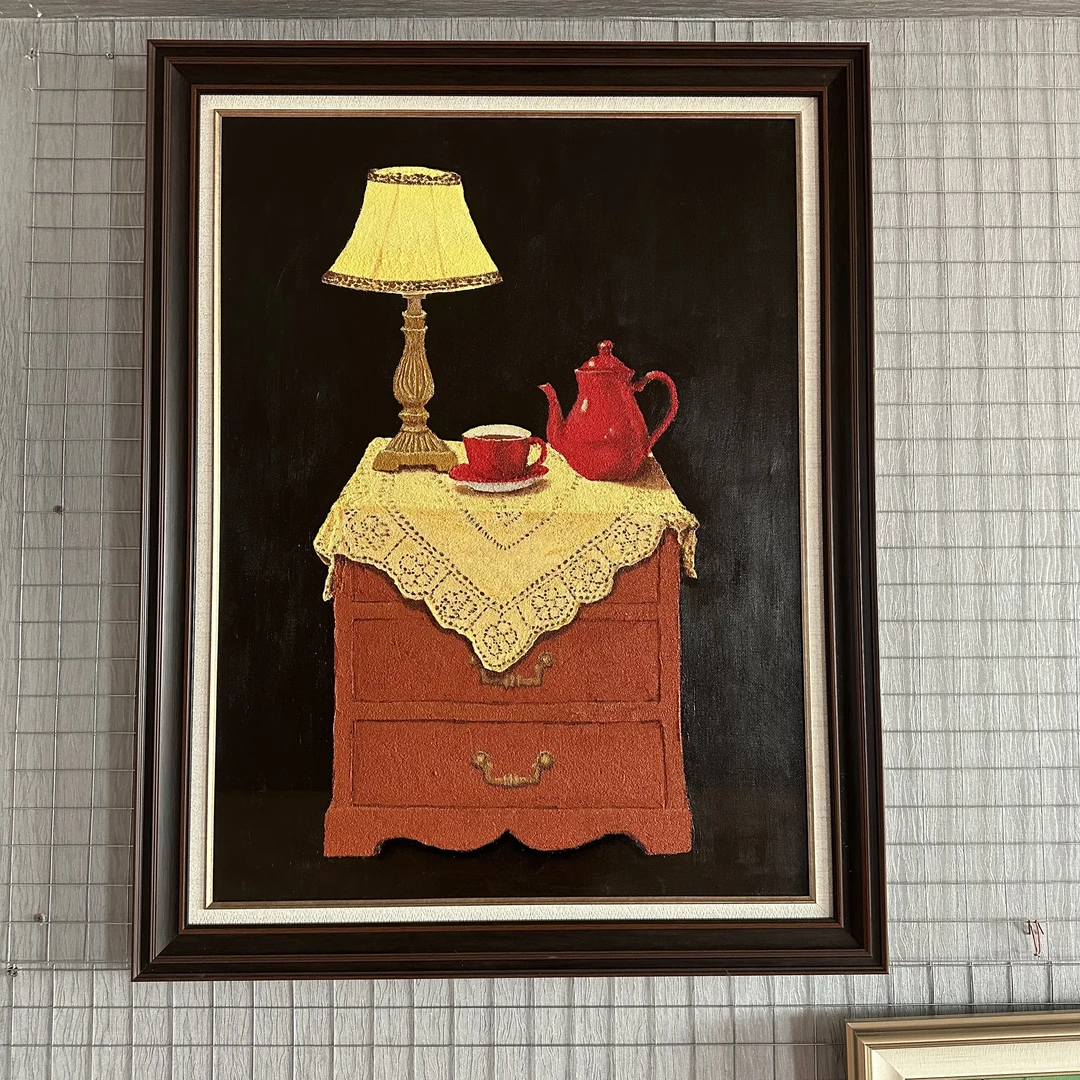 【TESWIR】——柜—— 民族风石英砂复古挂画适合客厅卧室 93×73cm