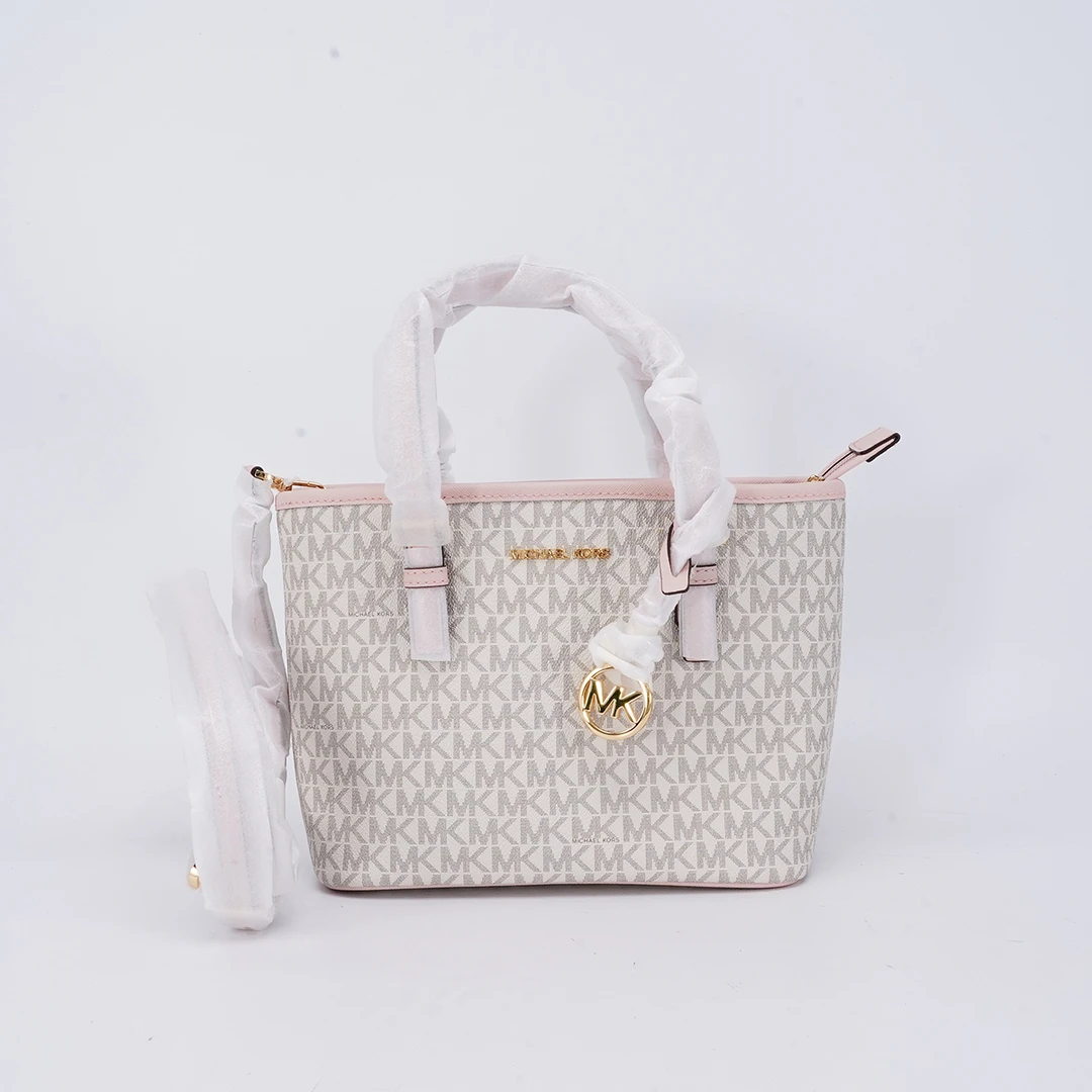 99新 MICHAELKORS/迈克高仕 【静文】jetset菜篮子包/BG23001248