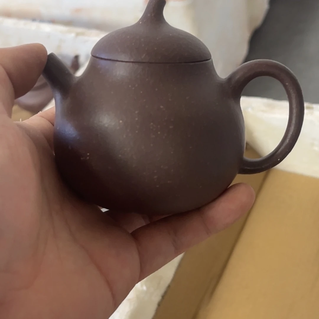 茶壶紫砂微瑕陈子平天青茄瓜