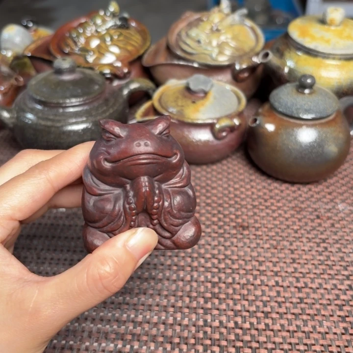 茶杯紫砂小蟾小蟾