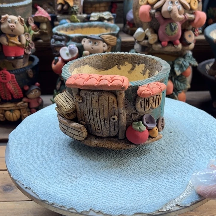 嘻哈多肉花盆百搭