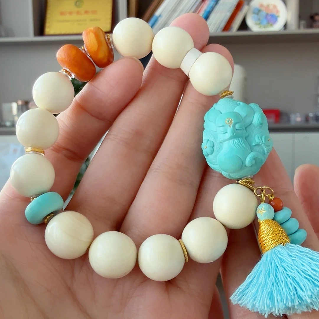 绿松石18K金镶嵌珠宝奇石