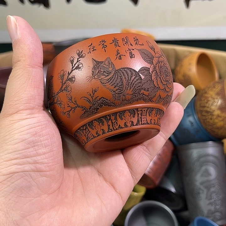 茶杯紫砂全手工紫砂主人杯