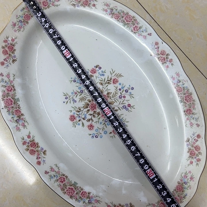摆件陶36*25厘米花花鱼盘