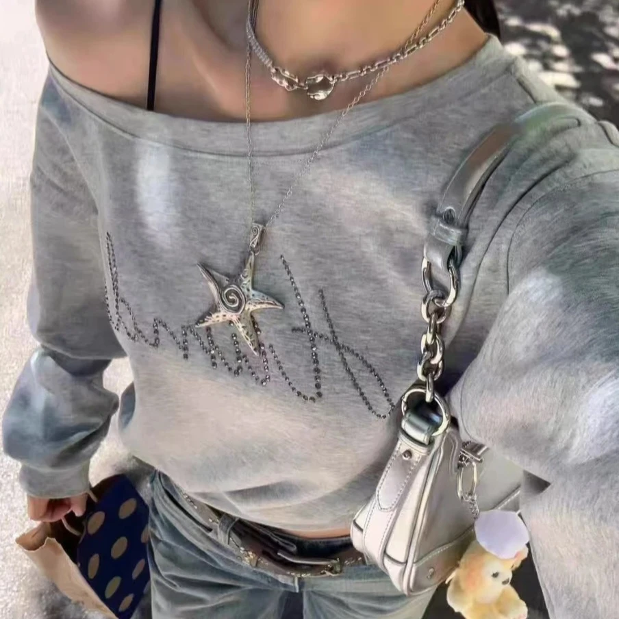 合金项链 千禧y2k星星项链长款2025新款秋冬毛衣链高级叠戴卫衣链