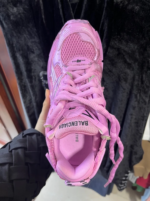 全新未使用 Balenciaga/巴黎世家 紫粉色runner37码运动鞋