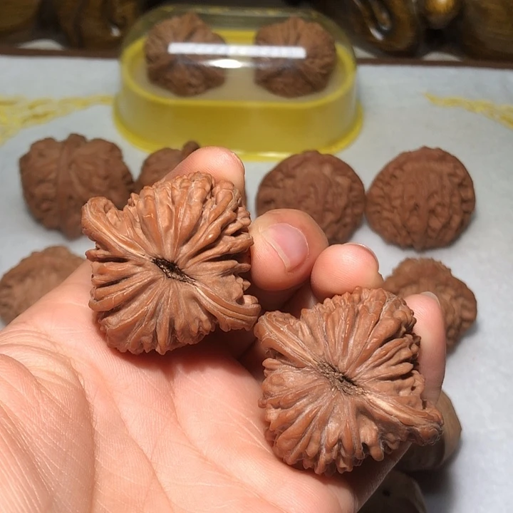 把件文玩核桃41三角楼