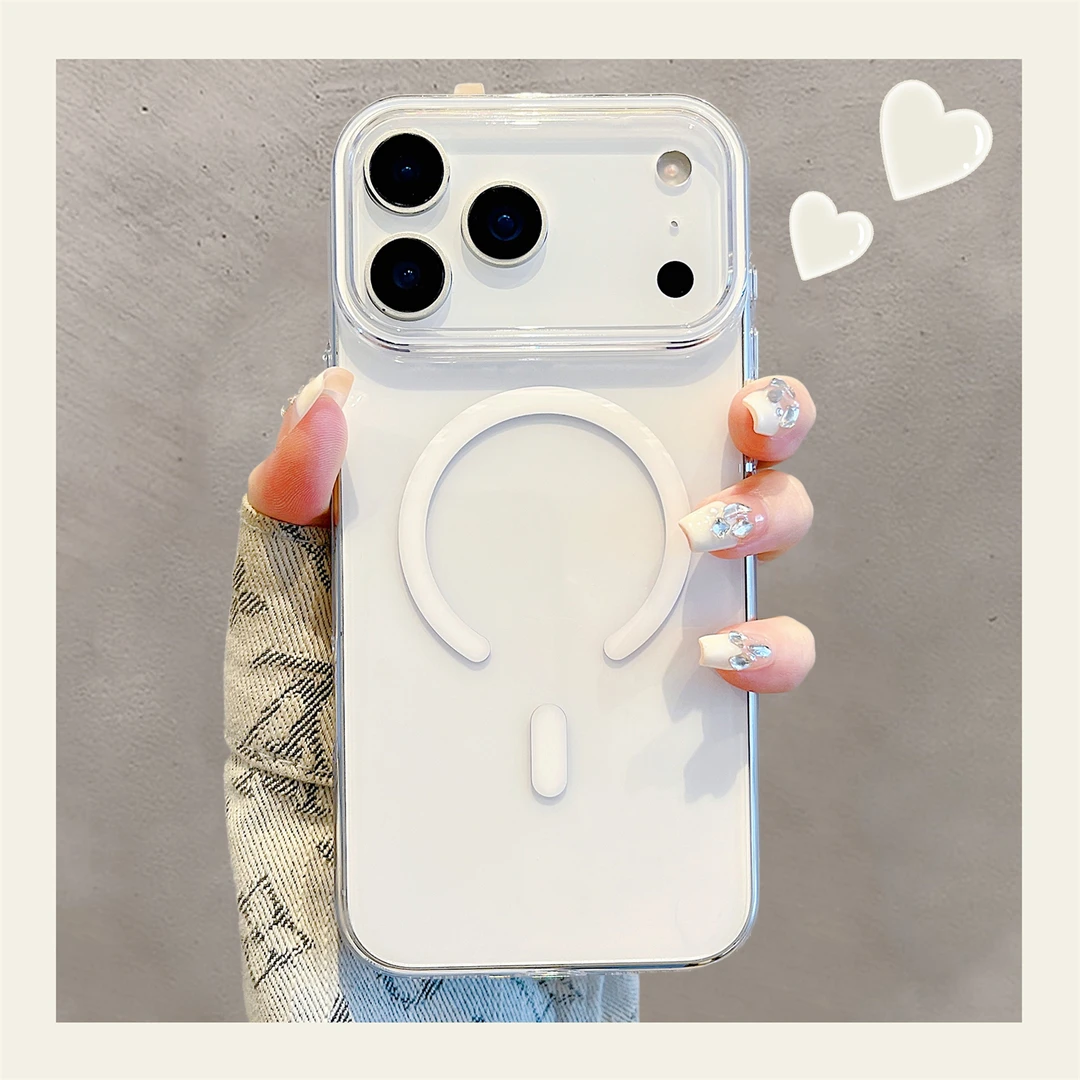 高级感透明磁吸适用苹果17promax手机壳超薄防摔保护套iPhone17