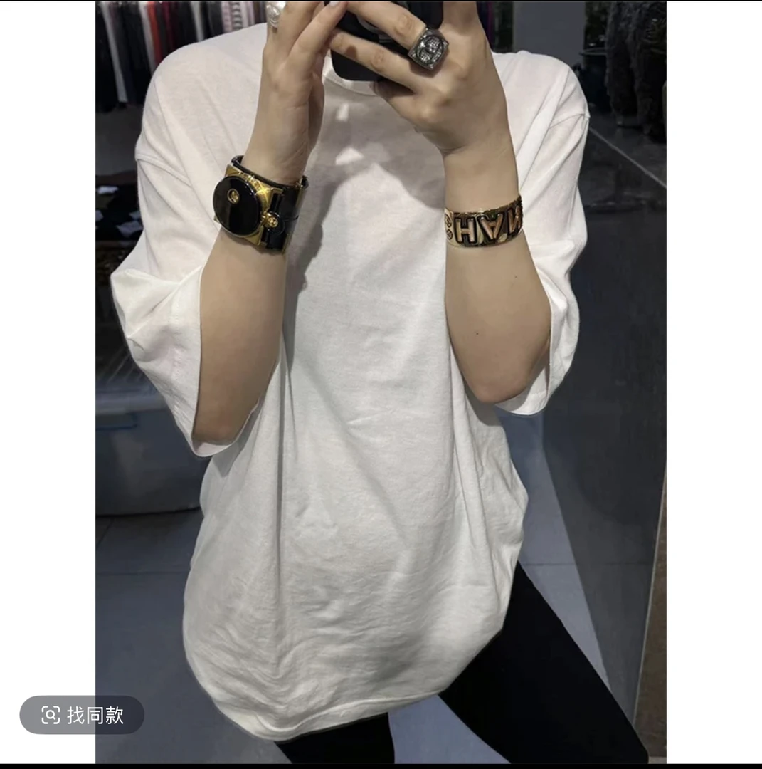 《很牛很牛的T》JING春季215664宽松圆领短袖T恤打底衫休闲百搭女装