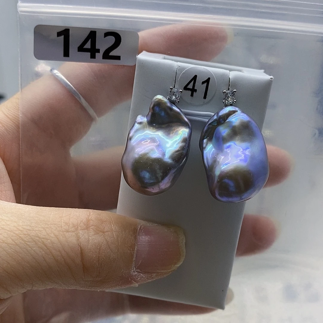 合金耳饰淡水珍珠