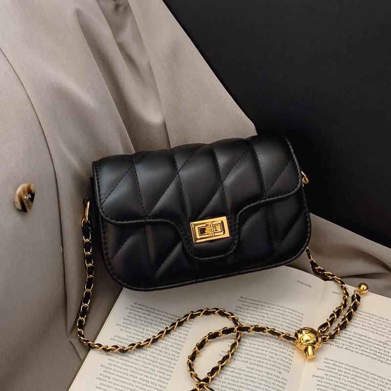 【爆款小金球】法式高级轻奢小香风金球百搭可调节斜挎单肩包包F61