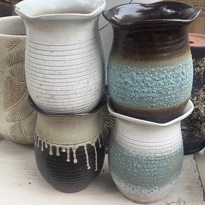 红陶四个口径15高度20